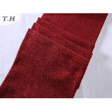 Red Chenille Dubai sofá tecido em tecido de poliéster 100% (FTH31192)